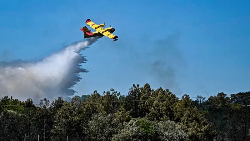 UN INCENDIE EST EN COURS DANS LES LANDES, UNE DIZAINE D’HECTARES DÉJÀ BRÛLÉS À MAGESCQ