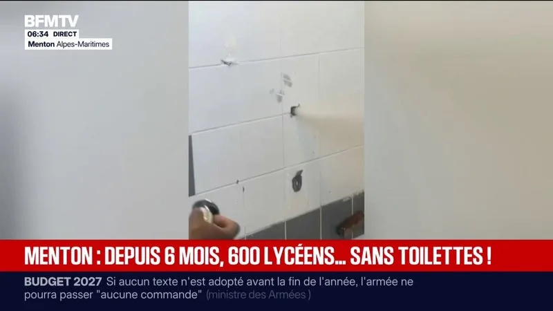 DANS CE LYCÉE DE MENTON, LES TOILETTES DES GARÇONS SONT FERMÉES DEPUIS SIX MOIS