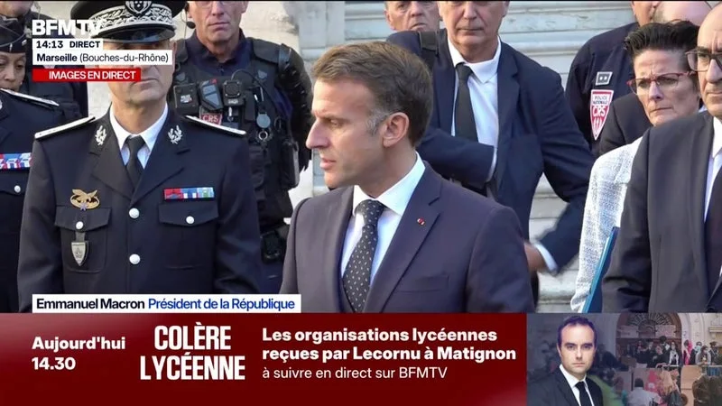 « JE SAIS CE QUI SE SERAIT PASSÉ SI VOUS N’AVIEZ PAS ÉTÉ LÀ »: EMMANUEL MACRON FÉLICITE LES FORCES DE L’ORDRE À MARSEILLE