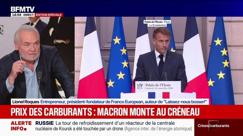 LA RÉPONSE D’EMMANUEL MACRON SUR LE PRIX DES CARBURANTS: « ÇA SE TERMINERA COMME AVEC LES GILETS JAUNES, C’EST-À-DIRE QU’IL CÉDERA », PRESSENT LIONEL ROQUES, ENTREPRENEUR