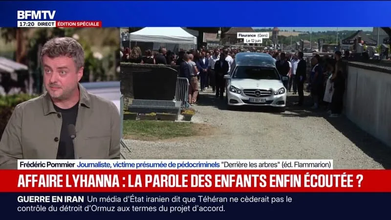 AFFAIRE LYHANNA: « C’EST TRÈS DIFFICILE POUR UN ENFANT DE PARLER, D’ÊTRE ÉCOUTÉ », RACONTE FRÉDÉRIC POMMIER, JOURNALISTE, VICTIME PRÉSUMÉE DE PÉDOCRIMINELS