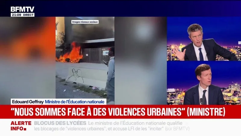 PROPOS DE JEAN-LUC MÉLENCHON SUR LES BLOCAGES DES LYCÉES: « C’EST PROFONDÉMENT DIFFAMATOIRE ET INJURIEUX », ESTIME ÉDOUARD GEFFRAY, MINISTRE DE L’ÉDUCATION NATIONALE