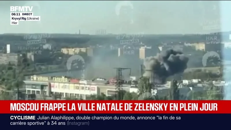 GUERRE EN UKRAINE: UNE FRAPPE RUSSE FAIT AU MOINS 14 MORTS DANS LA VILLE NATALE DU PRÉSIDENT VOLODYMYR ZELENSKY