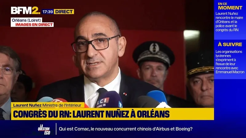 CONGRÈS DU RN À ORLÉANS: 3.000 POLICIERS ET GENDARMES MOBILISÉS TOUT LE WEEK-END