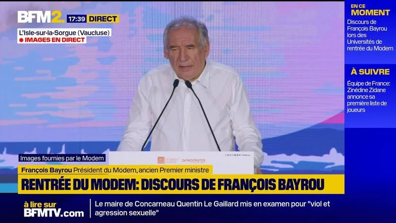 RN ET LFI: FRANÇOIS BAYROU ALERTE SUR DEUX FORCES POLITIQUES « MORTELLES DANS LEURS CONSÉQUENCES POUR LE PAYS »