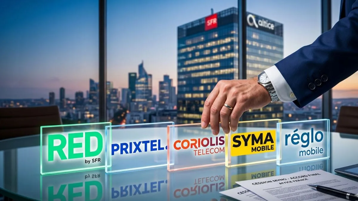 RACHAT DE SFR : L’AVENIR DES MVNO D’ALTICE FRANCE EST DÉCIDÉ. VOICI QUI REPREND RED BY SFR, PRIXTEL, CORIOLIS, SYMA ET RÉGLO MOBILE