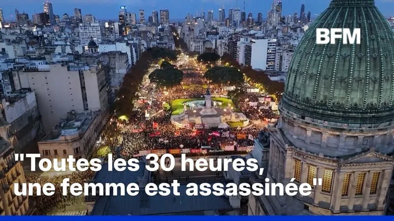 DES MILLIERS DE PERSONNES MANIFESTENT CONTRE LES VIOLENCES FAITES AUX FEMMES APRÈS LE MEURTRE D&rsquo;UNE ADOLESCENTE EN ARGENTINE