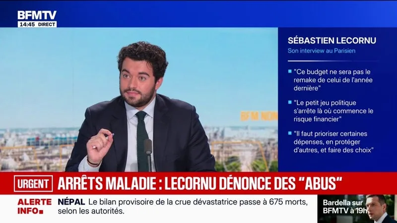 SÉBASTIEN LECORNU AFFIRME NE PAS ÊTRE « CANDIDAT À LA PRÉSIDENTIELLE »