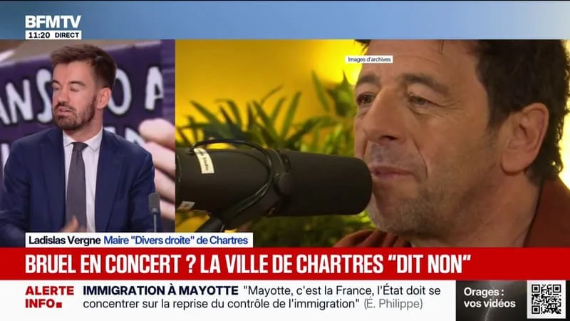 CONCERT DE PATRICK BRUEL À CHARTRES: « IL N’Y A PAS DE CONTRAT QUI A ÉTÉ SIGNÉ », ASSURE LE MAIRE DE LA COMMUNE