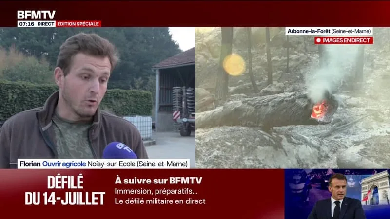 « ON LEUR A FAIT UN ABRI DE FORTUNE »: LES RIVERAINS DE FONTAINEBLEAU FONT PREUVE DE SOLIDARITÉ ENVERS LES POMPIERS MOBILISÉS SUR L’INCENDIE