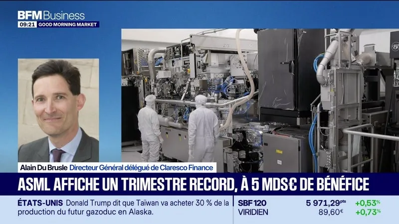 EN PORTEFEUILLE : ASML AFFICHE UN TRIMESTRE RECORD, À 5 MILLIARDS D’EUROS DE BÉNÉFICE – 14/10