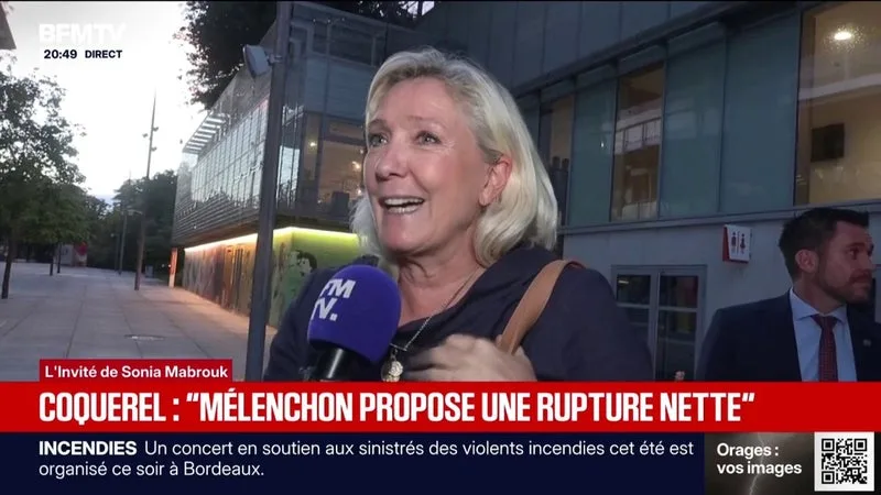 DÉBAT DU MEDEF: « ÇA A PERMIS UNE CLARIFICATION SUR TOUTE UNE SÉRIE DE SUJETS », AFFIRME MARINE LE PEN