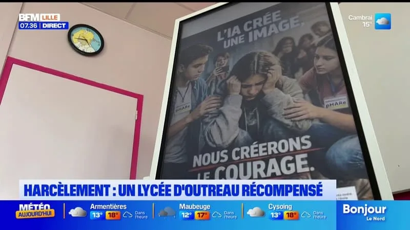 A OUTREAU, UN LYCÉE RÉCOMPENSÉ POUR UNE CAMPAGNE DE COMMUNICATION CONTRE LE HARCÈLEMENT