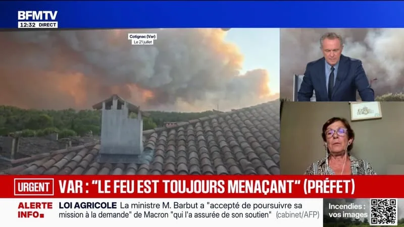 INCENDIE DANS LE VAR: « ON A ACCUEILLI UNE CINQUANTAINE DE PERSONNES DANS NOTRE SALLE », EXPLIQUE LA MAIRE DE CORRENS