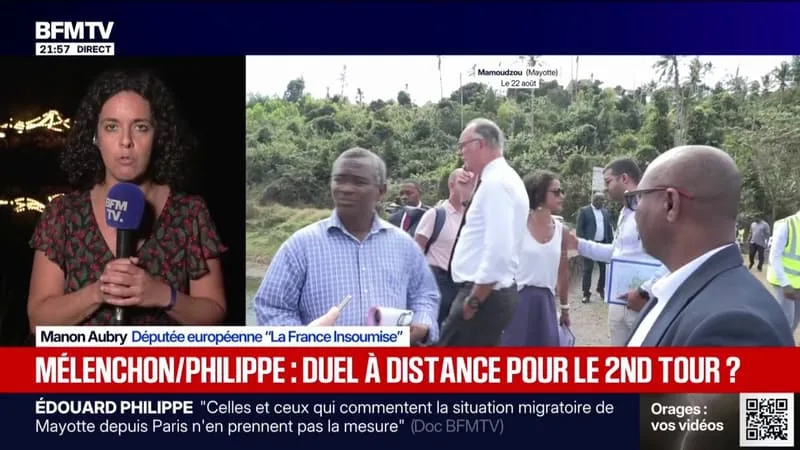 ÉDOUARD PHILIPPE À MAYOTTE SUR LE SUJET DE L’IMMIGRATION: « IL INDIQUE TRÈS CLAIREMENT LA DIRECTION QU’IL ENTEND PRENDRE POUR CETTE CAMPAGNE PRÉSIDENTIELLE », OBSERVE MANON AUBRY, DÉPUTÉE EUROPÉENNE LFI