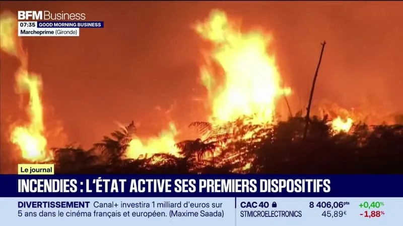 INCENDIES : L’ÉTAT ACTIVE SES PREMIERS DISPOSITIFS