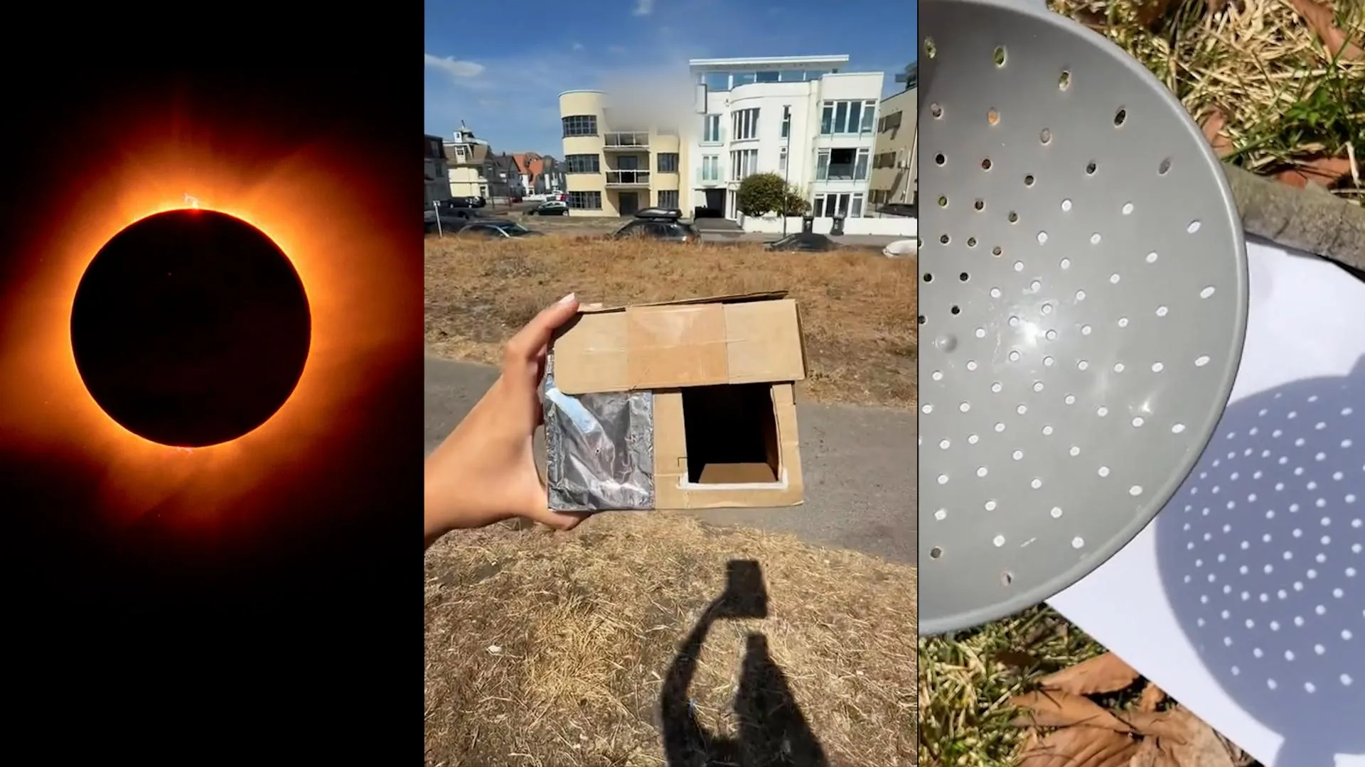 ÉCLIPSE : SI VOUS NE TROUVEZ PAS DE LUNETTES, VOICI DES ASTUCES POUR LA REGARDER (INDIRECTEMENT) SANS DANGER