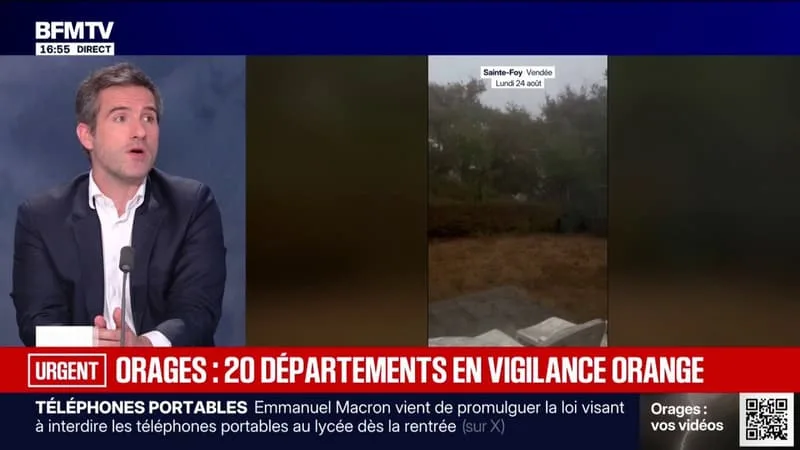 ORAGES: 20 DÉPARTEMENTS PLACÉS EN VIGILANCE ORANGE CE LUNDI