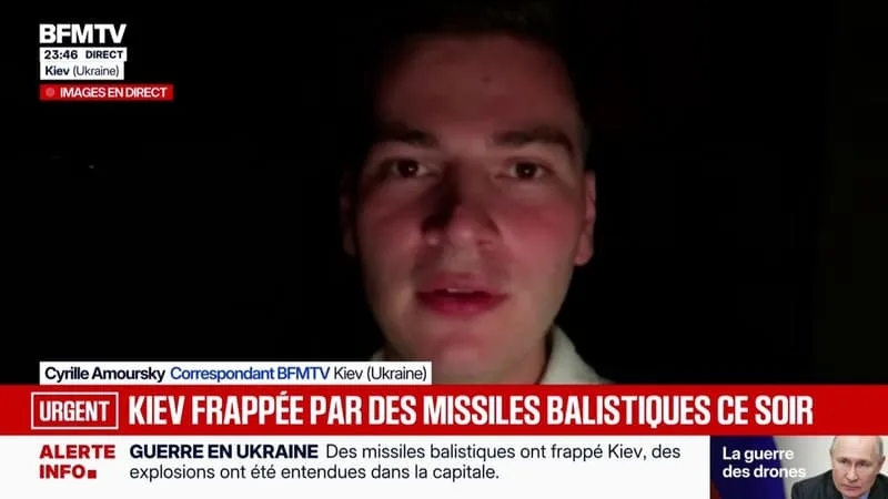 DES MISSILES BALISTIQUES ONT FRAPPÉ KIEV EN UKRAINE, DES EXPLOSIONS ONT ÉTÉ ENTENDUES