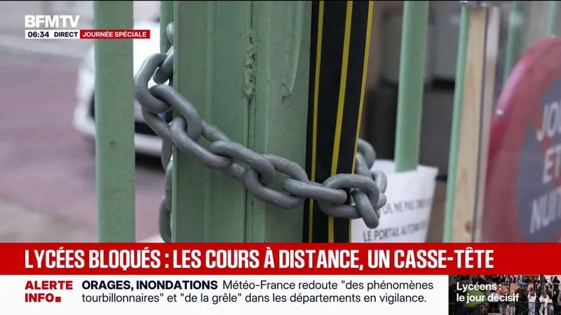 BLOCAGE DES LYCÉES: LE CASSE-TÊTE DES COURS À DISTANCE