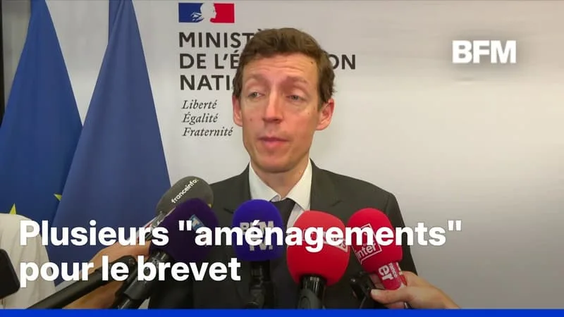 CANICULE: LE MINISTRE DE L’ÉDUCATION NATIONALE ANNONCE DES « AMÉNAGEMENTS » POUR LE BREVET
