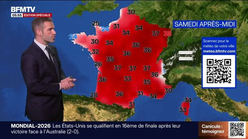 DES TEMPÉRATURES CANICULAIRES ET DES ORAGES ATTENDUS LOCALEMENT: LA MÉTÉO DE CE SAMEDI 20 JUIN