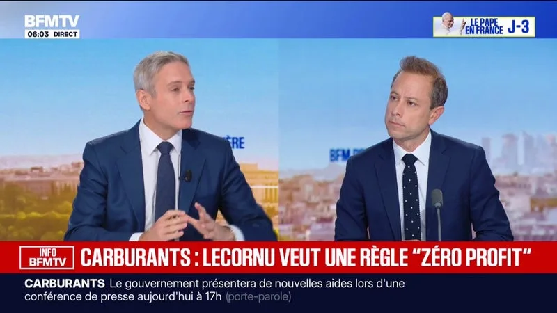 INFO BFMTV – LE GOUVERNEMENT VEUT IMPOSER DANS LE BUDGET UNE RÈGLE « ZÉRO PROFIT » POUR L’ÉTAT SI LES PRIX DES CARBURANTS CONTINUENT DE GRIMPER