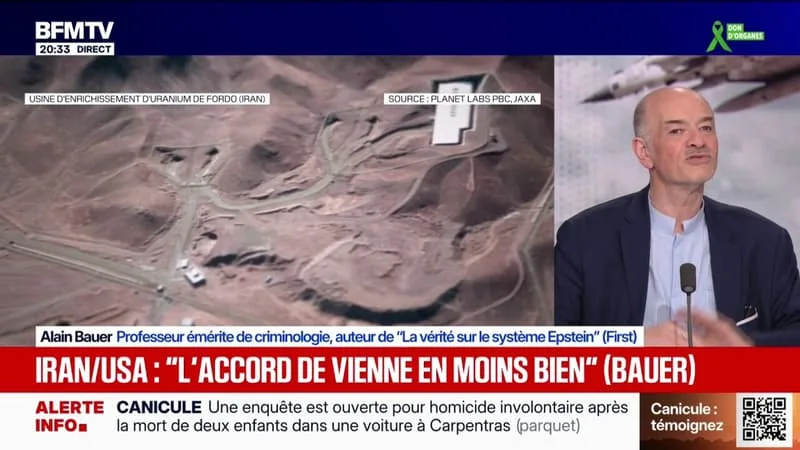 NÉGOCIATIONS ENTRE LES ÉTATS-UNIS ET L’IRAN: « C’EST DU THÉÂTRE DE BOULEVARD », OBSERVE ALAIN BAUER, PROFESSEUR ÉMÉRITE DE CRIMINOLOGIE