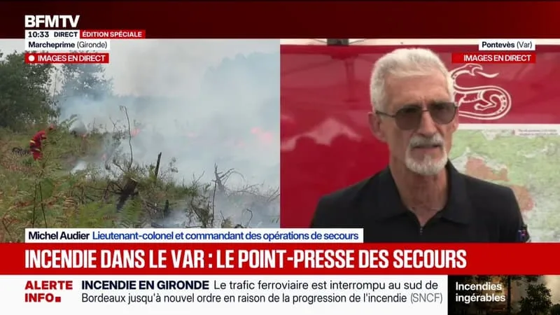 INCENDIE DANS LE VAR: « LA SITUATION EST STABILISÉE », INDIQUE LE COMMANDANT DES OPÉRATIONS DE SECOURS