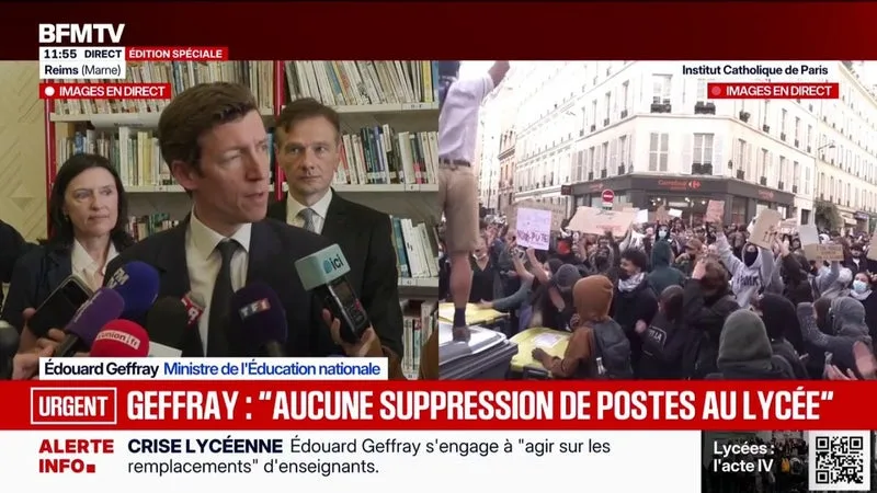BUDGET DE L’ÉDUCATION NATIONALE: « LE DÉBAT EST OUVERT » SI « L »ÉQUILIBRE GLOBAL EST RESPECTÉ », DÉCLARE LE MINISTRE ÉDOUARD GEFFRAY
