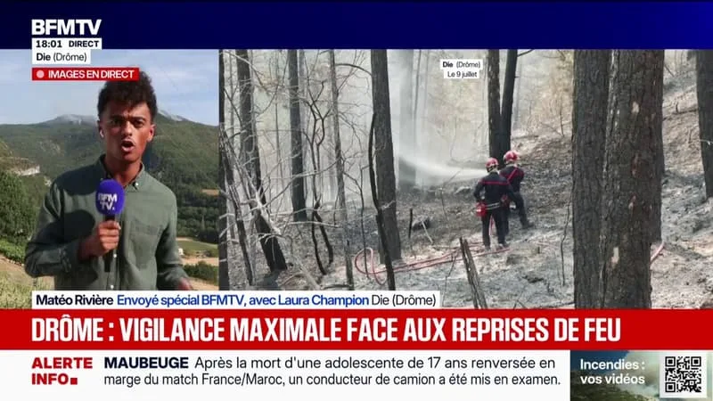 DANS LA DRÔME, LA VIGILANCE RESTE MAXIMALE FACE AUX FEUX DE FORÊT