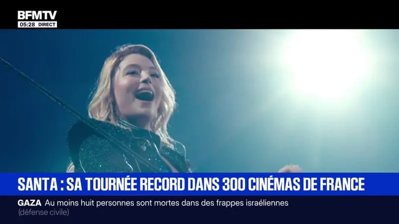 LE CONCERT DE SANTA PROJETÉ AU CINÉMA AVANT LA SORTIE D'UN ALBUM "LIVE" CE VENDREDI