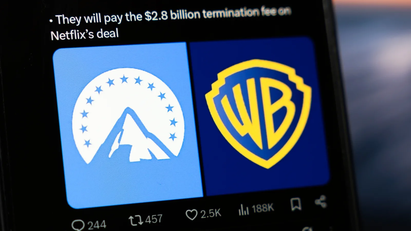 PARAMOUNT FRAPPE UN MUR : UNE JUGE SUSPEND LE RACHAT XXL DE WARNER BROS. DISCOVERY À 111 MILLIARDS