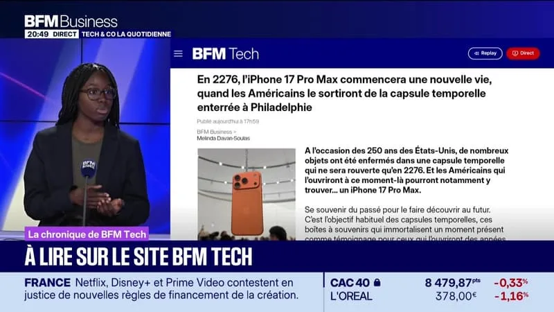 À LIRE SUR LE SITE TECH&CO : EN 2276, L’IPHONE 17 PRO MAX COMMENCERA UNE NOUVELLE VIE, QUAND LES AMÉRICAINS LE SORTIRONT DE LA CAPSULE TEMPORELLE ENTERRÉE À PHILADELPHIE, PAR KESSO DIALLO – 06/07