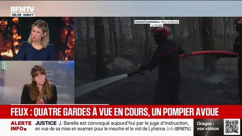 INCENDIES À FONTAINEBLEAU: PLUSIEURS PERSONNES INTERPELLÉES, UN POMPIER VOLONTAIRE, NÉ EN 2007, AVOUE AVOIR VOULU CRÉER UN DÉPART DE FEU